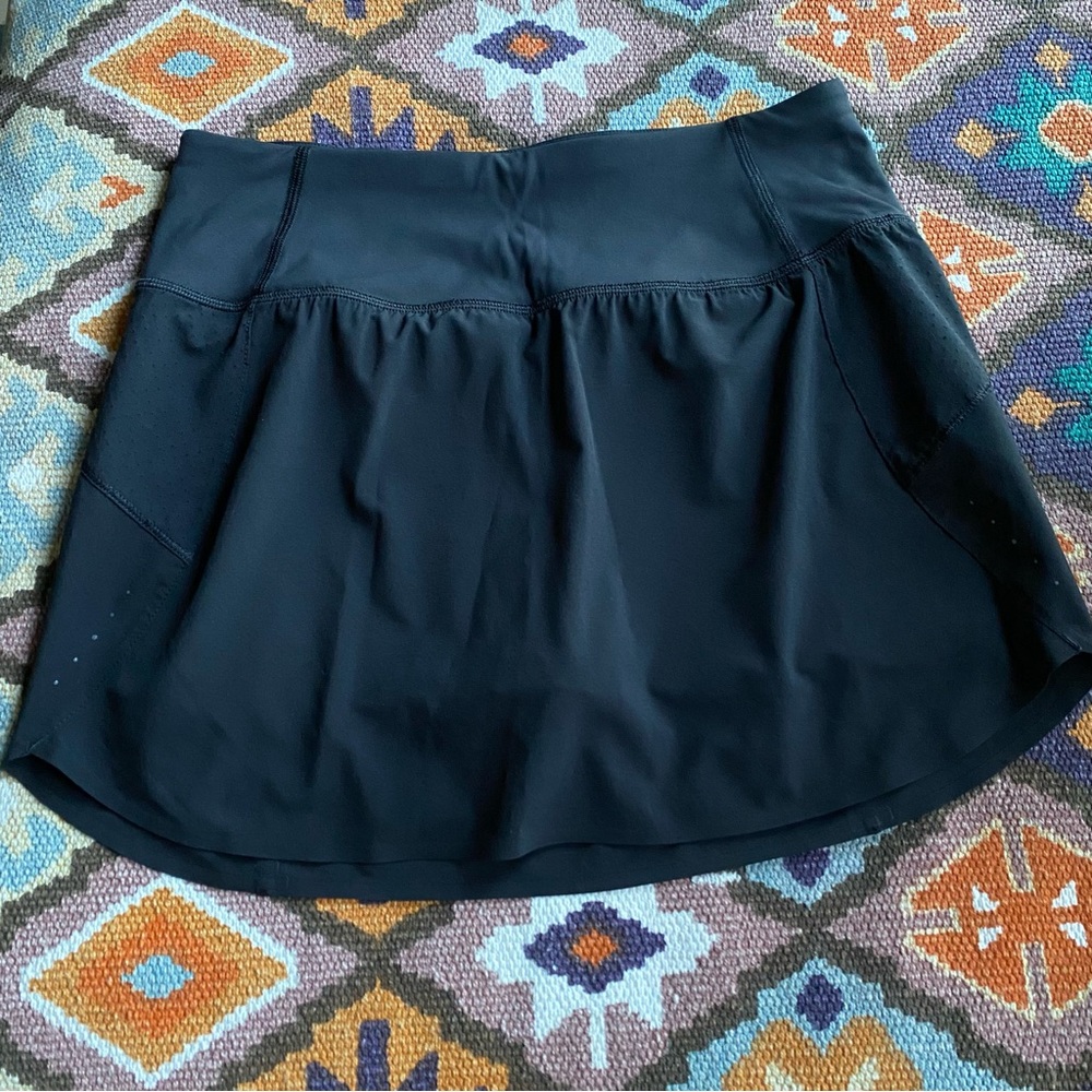 Athleta Run With It Mini Lined Skort Black Women’s Size XS Athletic Sports